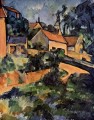 Girando la carretera en el paisaje de Montgeroult Paul Cezanne
